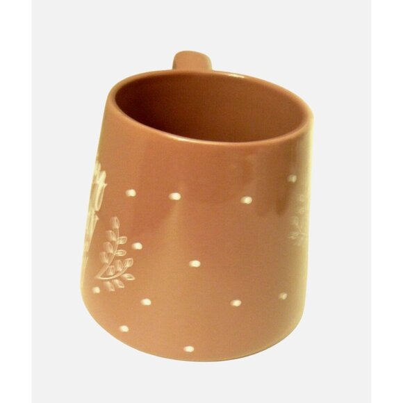 Pray Mauve Stoneware Coffee Tea Mug Thyme & Table 16 fl oz Inspirational Design - Picture 4 of 4